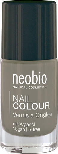 Neobio Лак для ногтей №11 5-FREE, с аргановым маслом. "Нежно-Серый"
