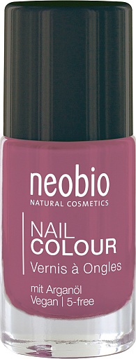 Neobio Лак для ногтей №03 5-FREE, с аргановым маслом. "Чудесный коралл"