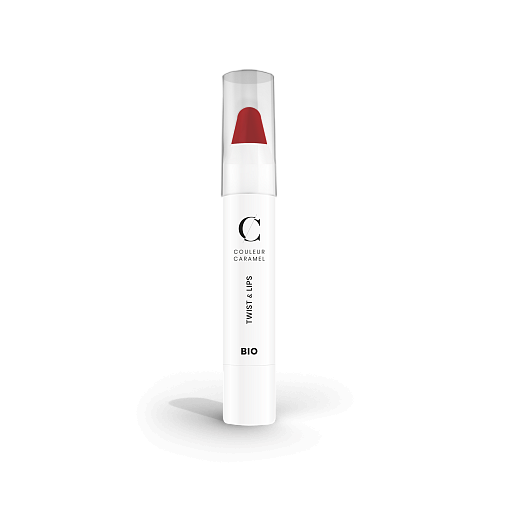 COULEUR CARAMEL Помада - карандаш для губ"Twist&lips" 405 Матовый красный