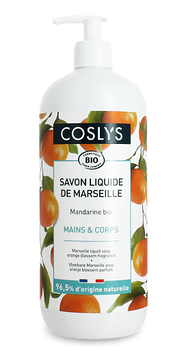 COSLYS марсельское жидкое мыло "Мандарин", 1л